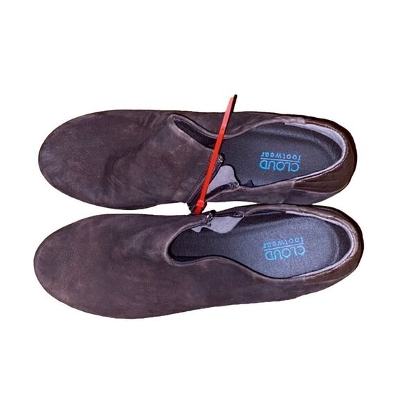 Cloud Footwear Brown  Suede Heeled Boots Size 11 - Picture 4 of 8